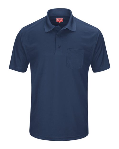 Red Cap Men's Performance Pocket Polo