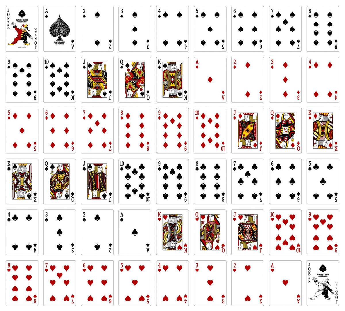 Milwaukee Poker Card Size Playing Cards