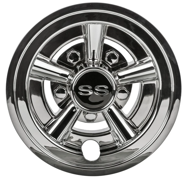 8" SS Chrome Wheel Cover - Set of 4