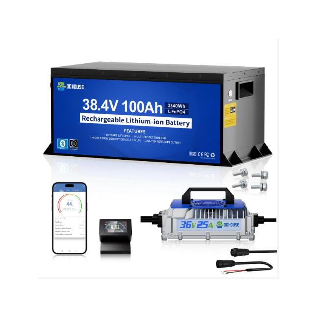 DC House 36V 100Ah Lithium Battery + Charger