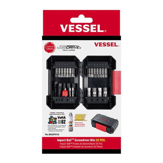 VESSEL IMPACT Screwdriver Bit 52 PC. Set