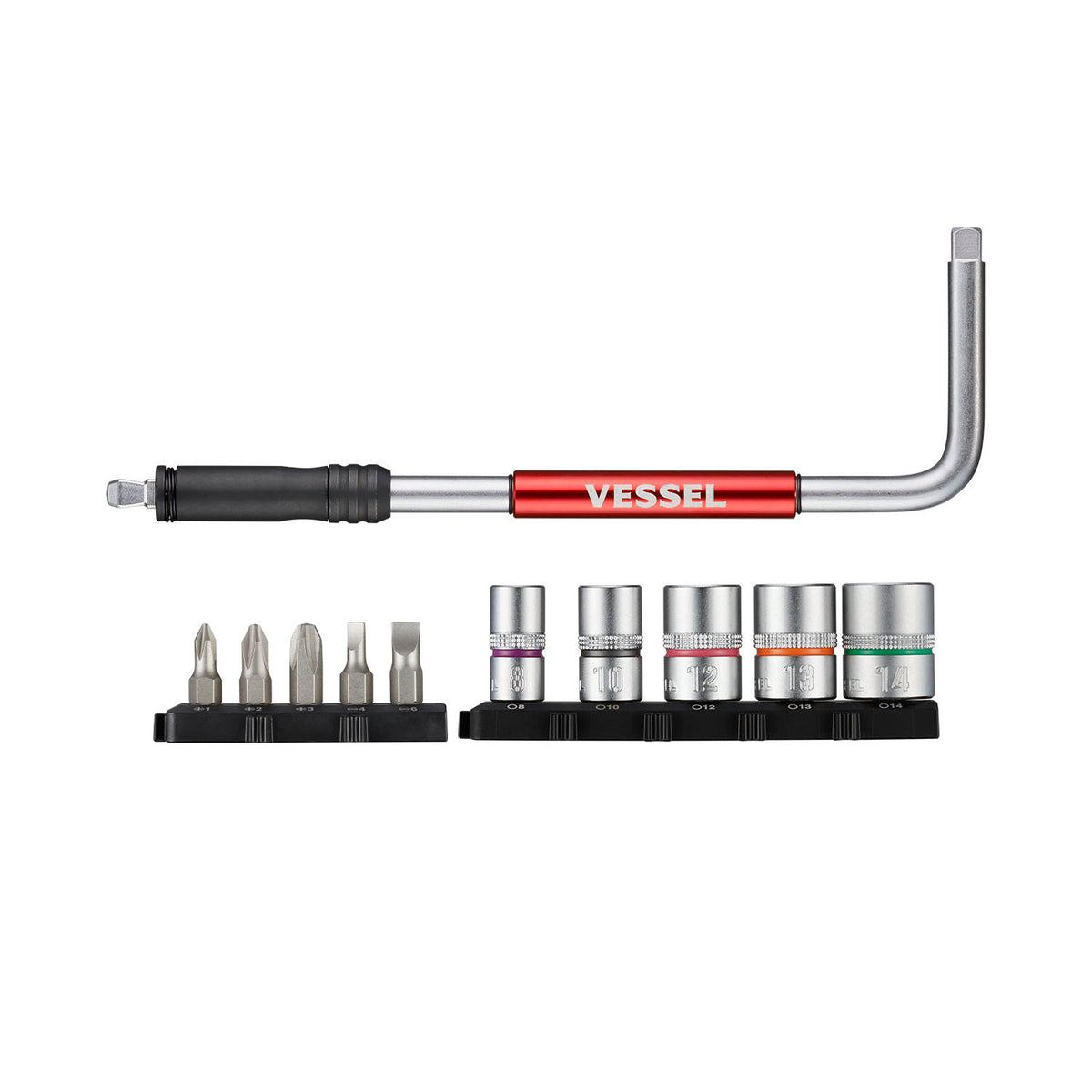 VESSEL 2 Way-Speed L-Handle, 11PC. Set