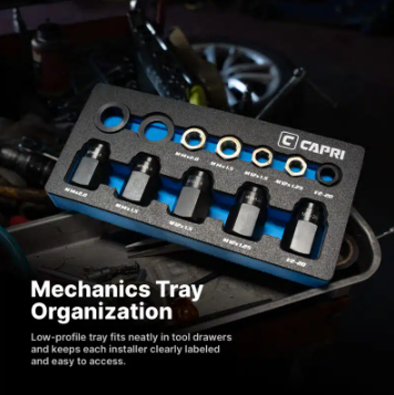 12-Piece Wheel Stud Installer Kit with Mechanics Tray