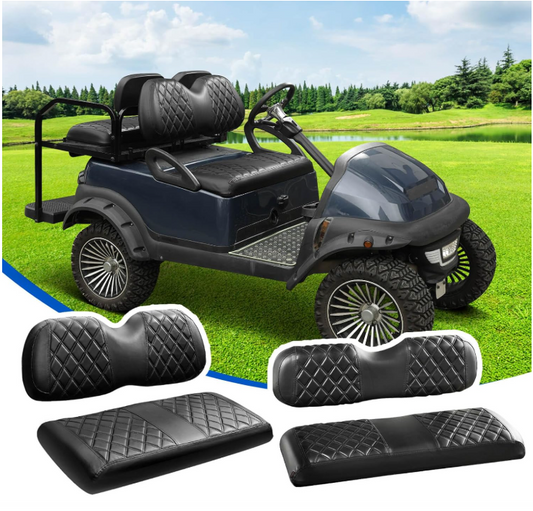 Seat Covers 4 Piece Front & Rear Seat Vinyl - Universal Fit