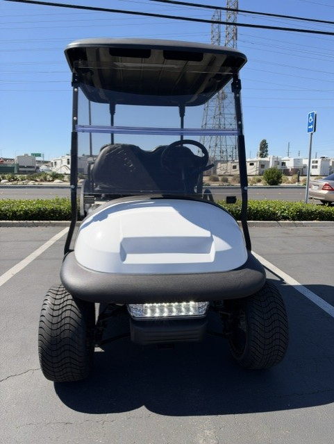 Custom White Club Car Precedent 4-Passenger Golf Cart