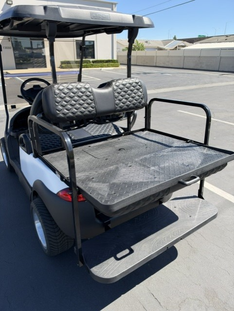 Custom White Club Car Precedent 4-Passenger Golf Cart