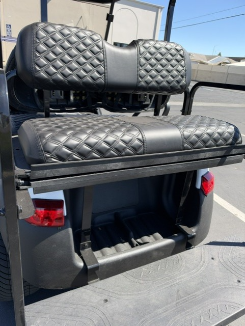 Custom White Club Car Precedent 4-Passenger Golf Cart
