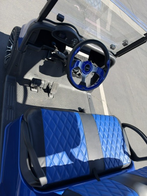 Custom 2009 EZ-GO RXV 4-Passenger Blue Golf Cart