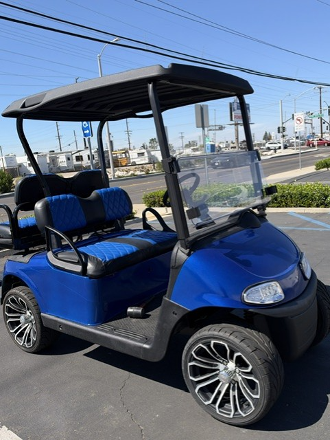 Custom 2009 EZ-GO RXV 4-Passenger Blue Golf Cart