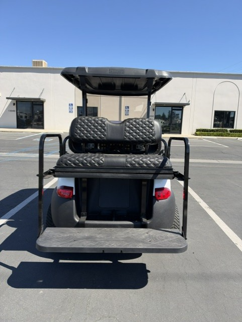 Custom White Club Car Precedent 4-Passenger Golf Cart