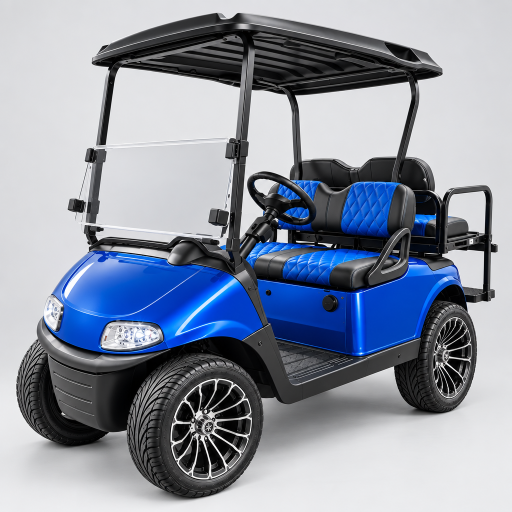 Custom 2009 EZ-GO RXV 4-Passenger Blue Golf Cart