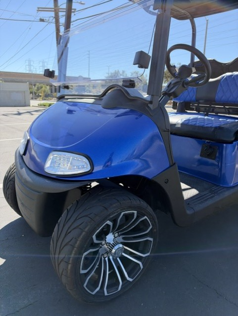 Custom 2009 EZ-GO RXV 4-Passenger Blue Golf Cart