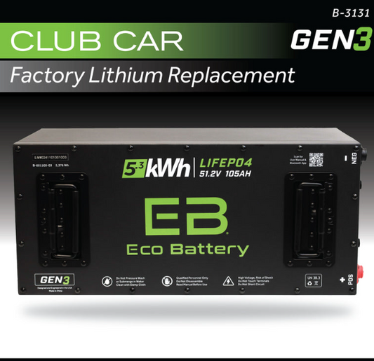 Eco Battery 51V 105Ah Bundle — Club Car