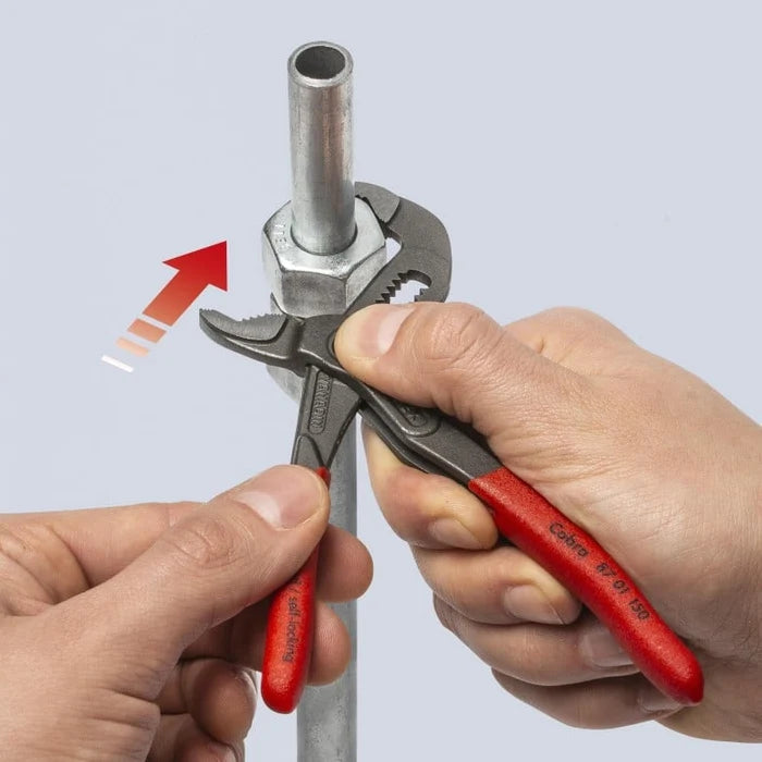 Knipex Mini Pliers in Belt Pouch - 6" Cobra Water Pump and Needle-Nose