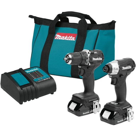 Makita 18V LXT Sub-Compact Brushless 2 Pc. Combo Kit (Factory Reconditioned)