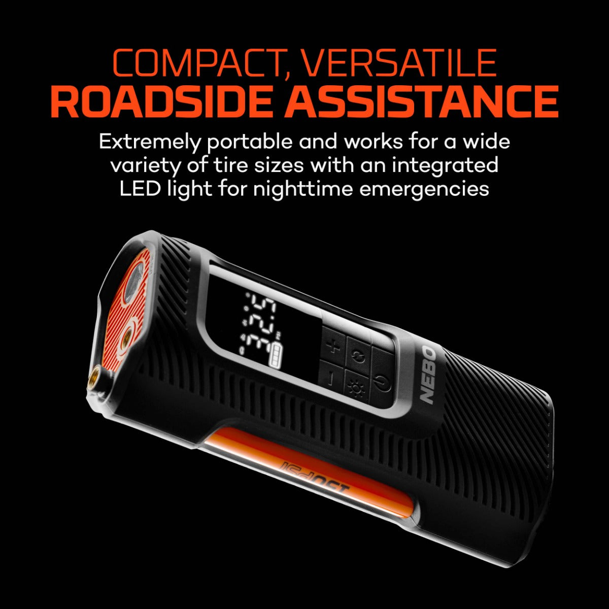 NEBO Assist Cordless USB-C rechargeable Mini Air Compressor