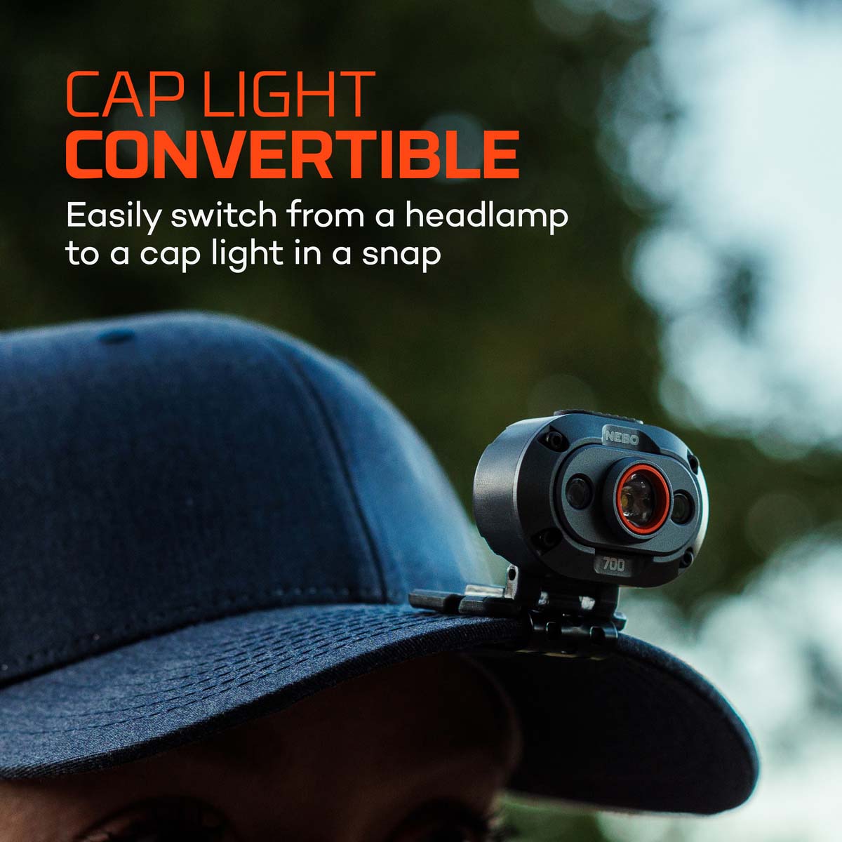 NEBO MYCRO 700 Lumens USB-C Rechargeable Headlamp