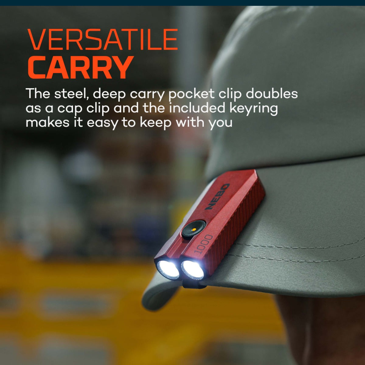 NEBO 1000 LUMENS USB-C Rechargeable EDC POCKET LIGHT